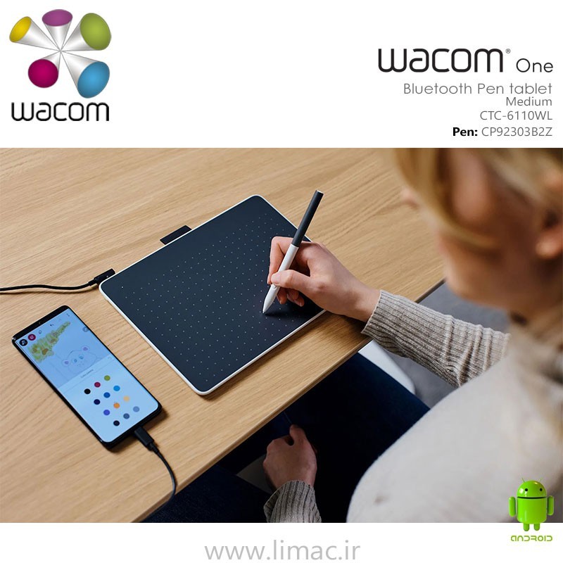وکام وان متوسط بلوتوث Wacom one Medium BT CTC-6110WL
